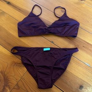 NWOT - Melissa Odabash Bikini Eggplant